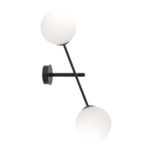 Lampada da parete Linear K2 Black/Opal