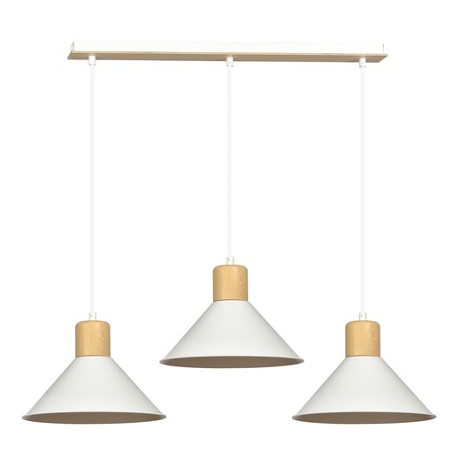 [1045/3] Lampada a sospensione Rowen 3 White