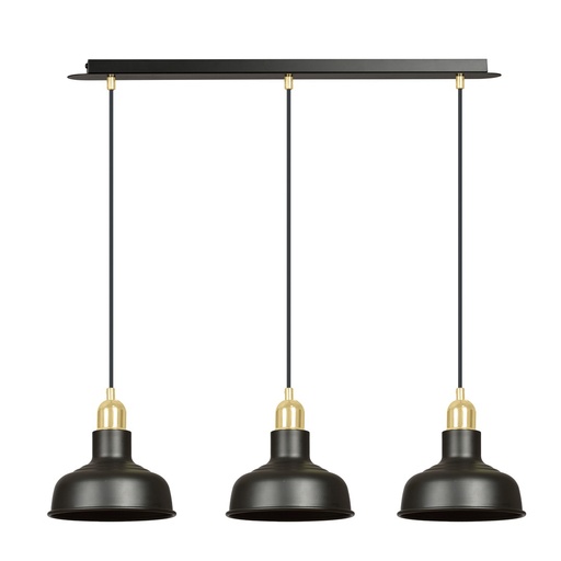 Lampada a sospensione Ibor 3 Black