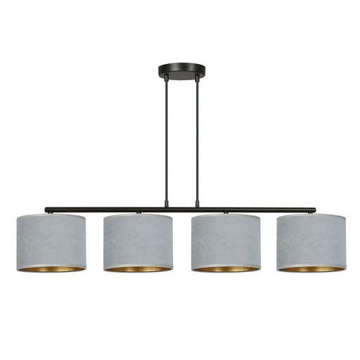 Lampada a sospensione Hilde 4 Bl Gray