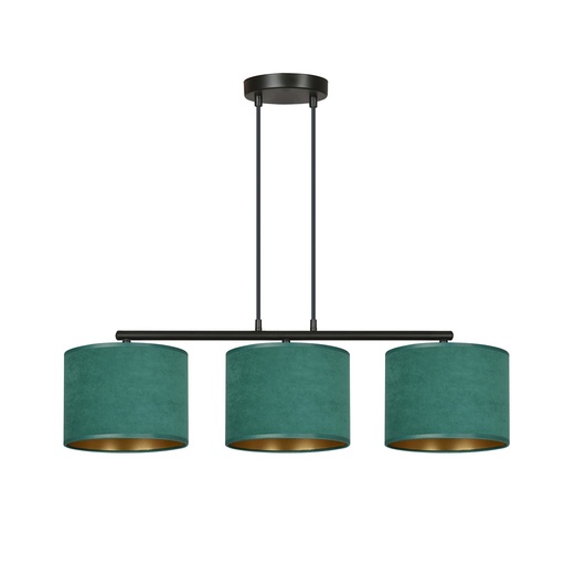 [1051/3] Lampada a sospensione Hilde 3 Bl Green