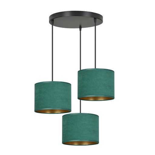 Lampada a sospensione Hilde 3 Bl Premium Green
