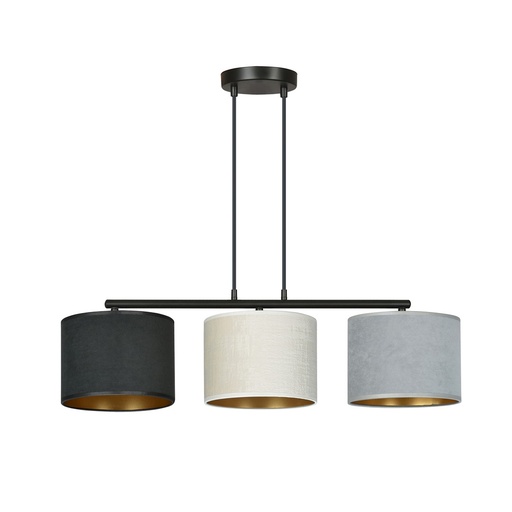 [1055/3] Lampada a sospensione Hilde 3 Bl Mix