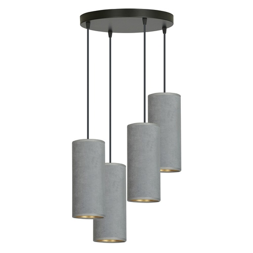 [1060/4PREM] Bente 4 Bl Premium Gray pendant lamp
