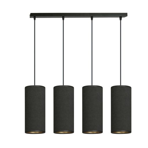 [1067/4] Bente 4 Bl Black pendant lamp