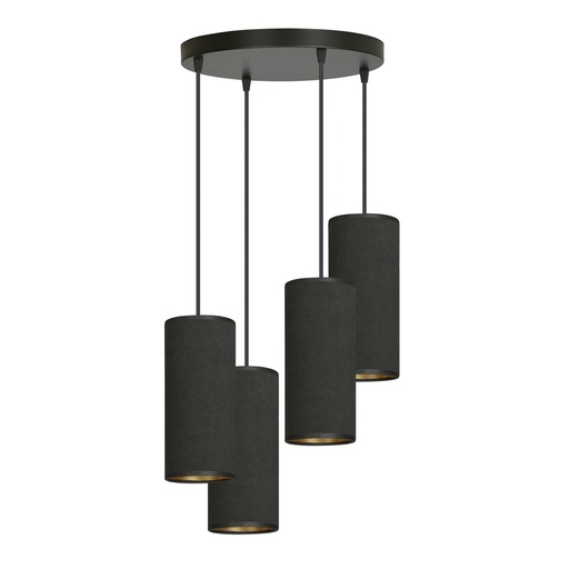 [1067/4PREM] Bente 4 Bl Premium Black pendant lamp