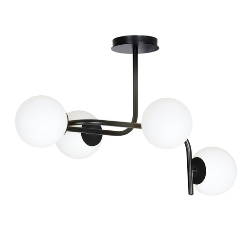 [1030/4A] Lampada da soffitto Kalf 4A Black