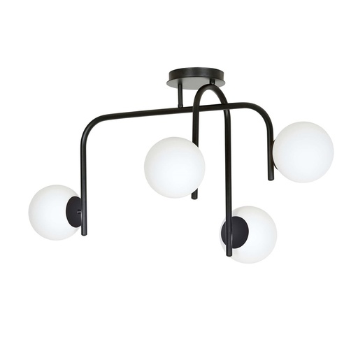 [1030/4B] Lampada da soffitto Kalf 4B Black