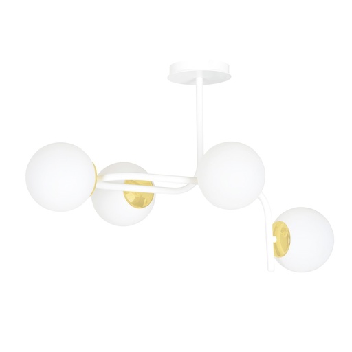 [1033/4A] Lampada da soffitto Ragnar 4A White Gold