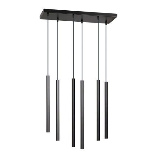 [552/6] Lampada a sospensione Selter 6 Black