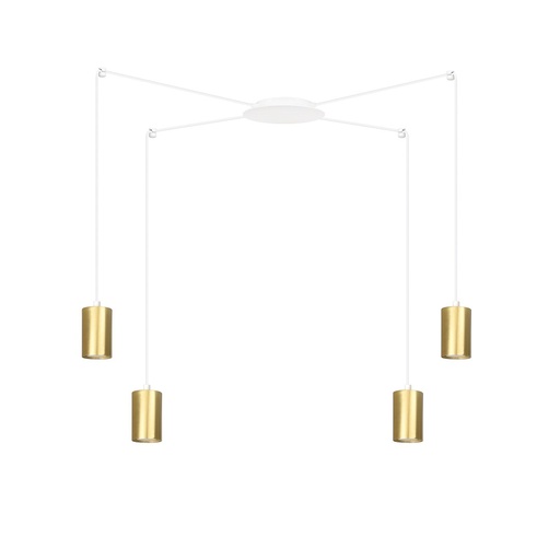 [527/4] Lampada a sospensione Traker 4 Wh/Gold