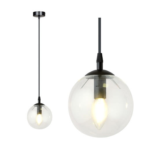 Lampada a sospensione Cosmo 1 Bl Transparent