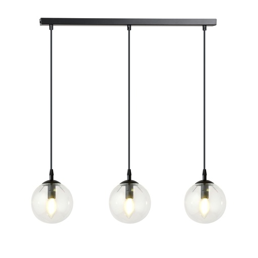 Lampada a sospensione Cosmo 3 Bl Transparent