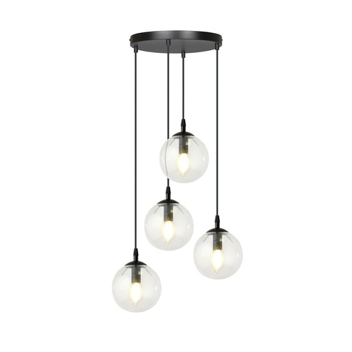 Lampada a sospensione Cosmo 4 Bl Premium Transparent