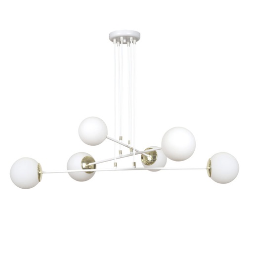 [967/6] Lampada a sospensione Ognis 6 White