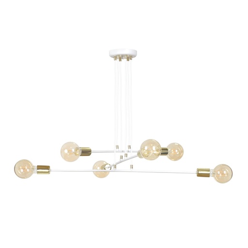 [786/6] Lampada a sospensione Vesio 6 White