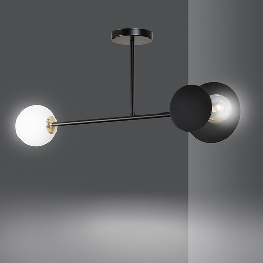 [612/2] Lampada da soffitto Minerva 2 Black