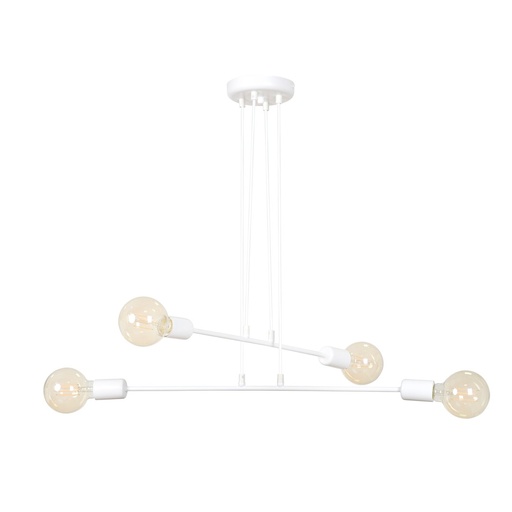 [697/4] Lampada a sospensione Multipo 4 White
