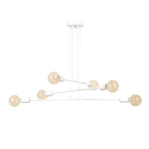 [697/6] Lampada a sospensione Multipo 6 White