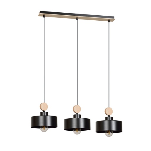 [582/3] Lampada a sospensione Tuniso 3 Black
