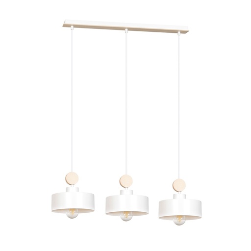 [583/3] Lampada a sospensione Tuniso 3 White