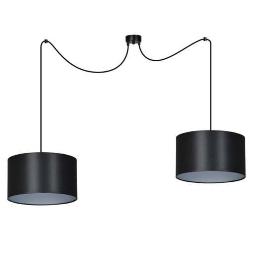 [185/2] Lampada a sospensione Roto 2 Bl Black/Silver