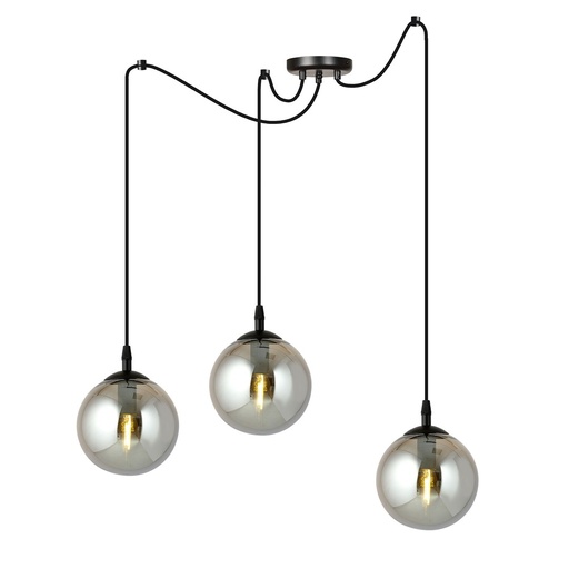 Lampada a sospensione Gigi 3 Bl Grafit
