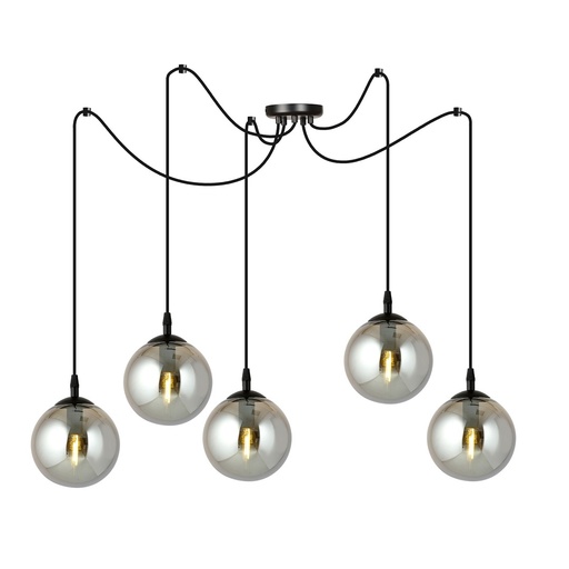 Lampada a sospensione Gigi 5 Bl Grafit