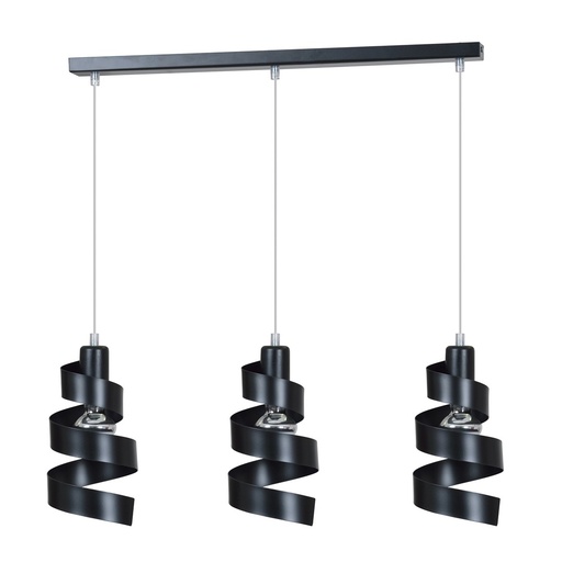 [352/3] Lampada a sospensione Saga 3 Black