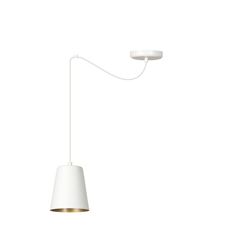 [456/1] Lampada a sospensione Link 1 White / Gold