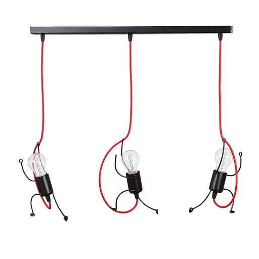 Lampada a sospensione Bobi 3 Black