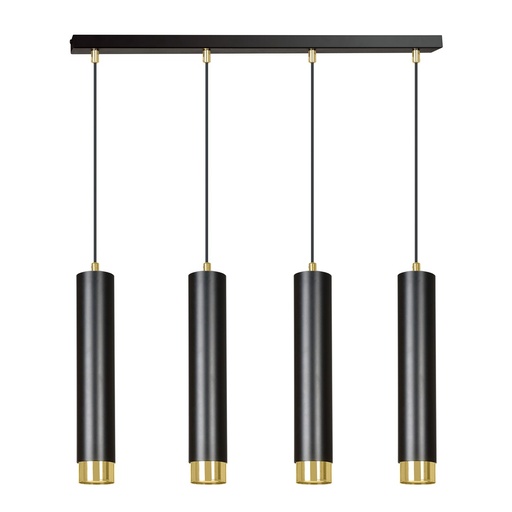 Lampada a sospensione Kibo 4 Bl/Gold