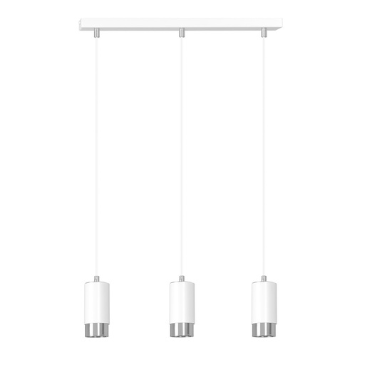 Lampada a sospensione Fumiko 3 Wh/Chrome