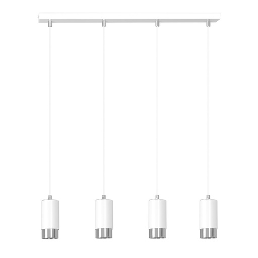 Lampada a sospensione Fumiko 4 Wh/Chrome
