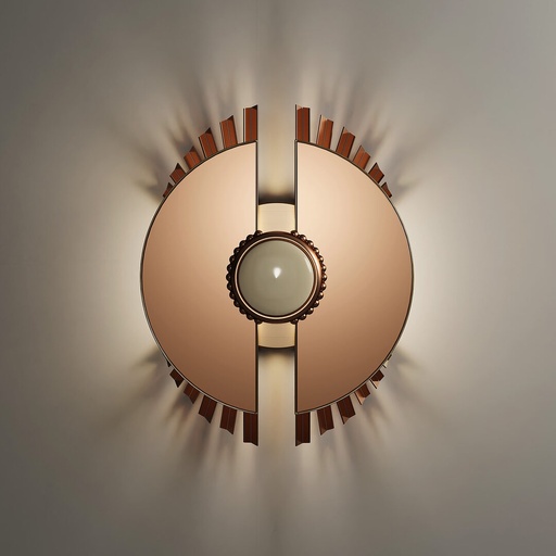 [Palm-Wall-Lamp-3-in-copp] Lampada da parete a forma di palma
