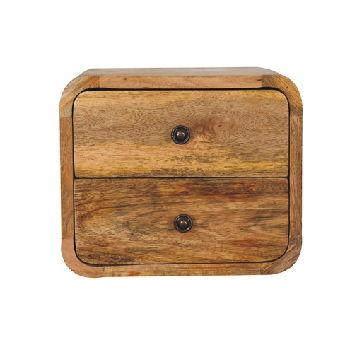 [IN3264] Comodino sospeso Mini Curve in rovere