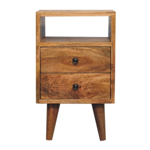 [IN3293] Mini comodino aperto classico in rovere