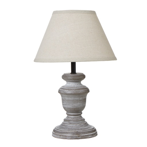[23887] Lampada da tavolo Belluno Urna con paralume in lino