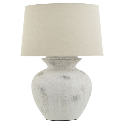 [22915] Lampada bianca antica Downton