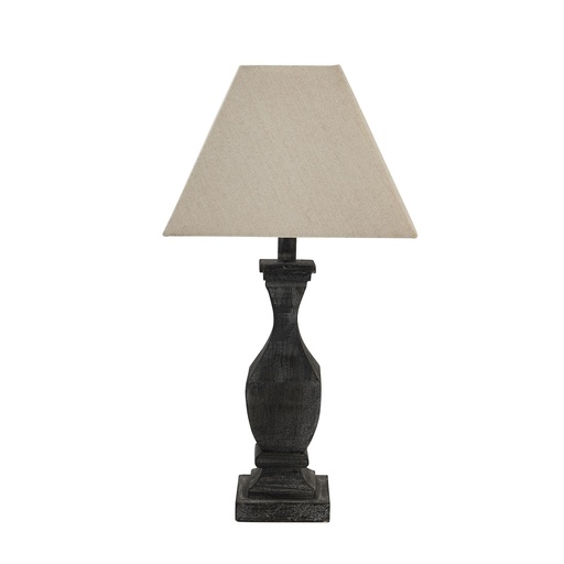 [21284] Lampada da tavolo in legno scanalato Incia