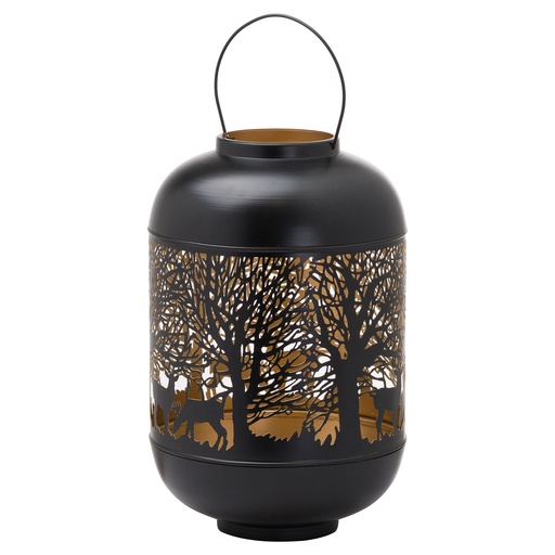 [21107] Lanterna della foresta con cupola natalizia media Glowray