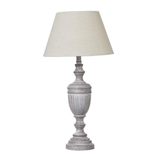 [23893] Lampada da tavolo Nola Urn con paralume in lino