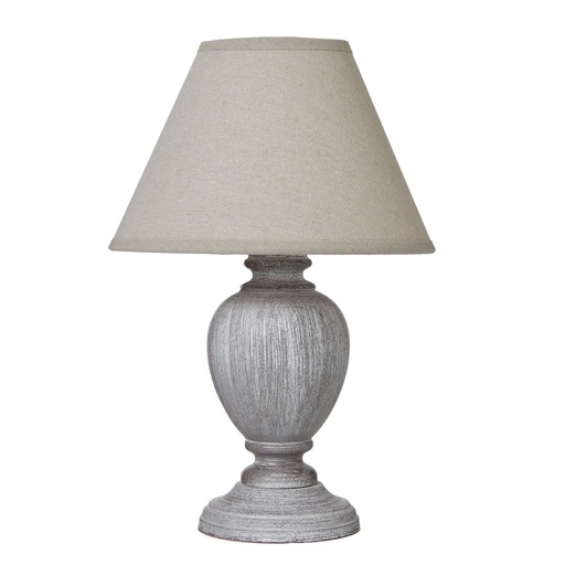 [23882] Lampada da tavolo Otem Urn con paralume in lino