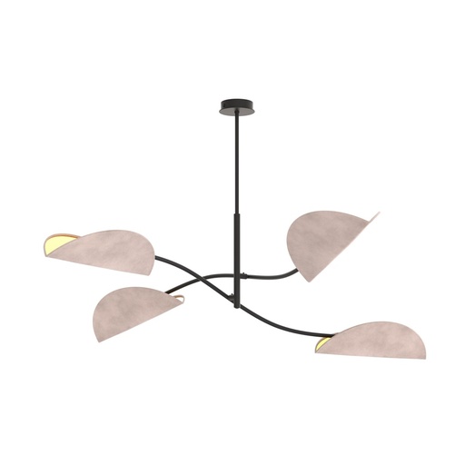 [1462/4] LOTUS 4 BL GRIGIO Lampada da Soffitto 