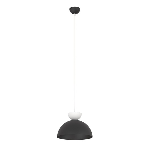 [1472/1S] LUNARO 1S NERO NERO/BIANCO Lampada a sospensione 